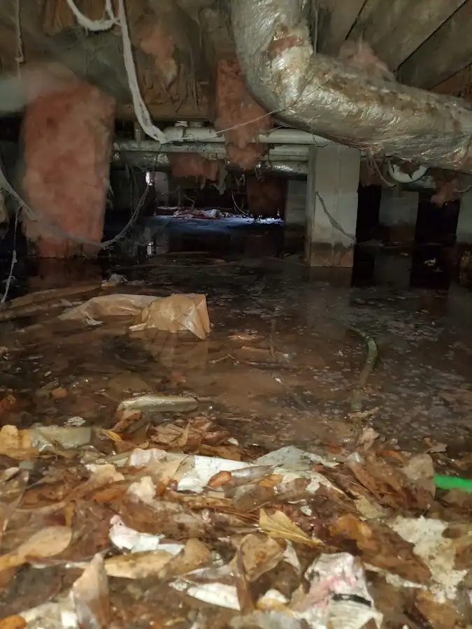 Crawl space flood assessment for Commercial Water Damage Restoration in Sauk Village